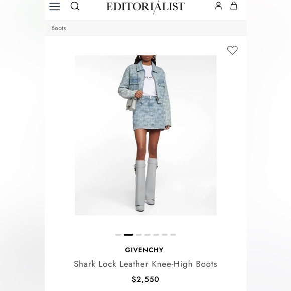 Givenchy women’s short lock leather pants boot size 41 - Picture 2 of 11